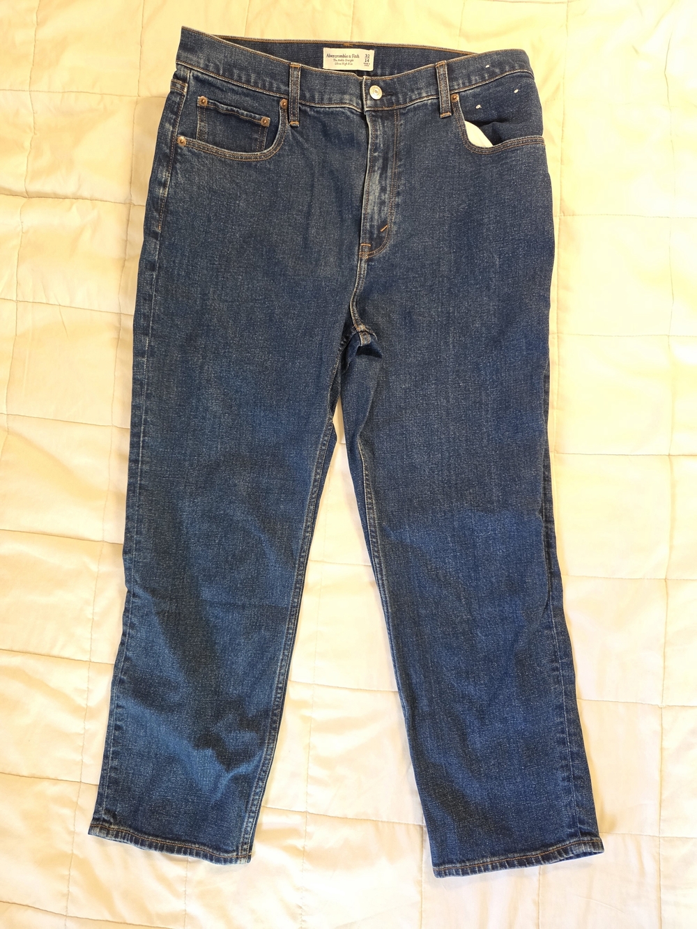 Abercrombie & Fitch The Ankle Straight Ultra High Rise Jeans Size 32 / 14